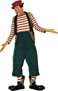 Bonzo Crunch shrugging.